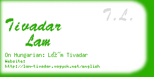 tivadar lam business card